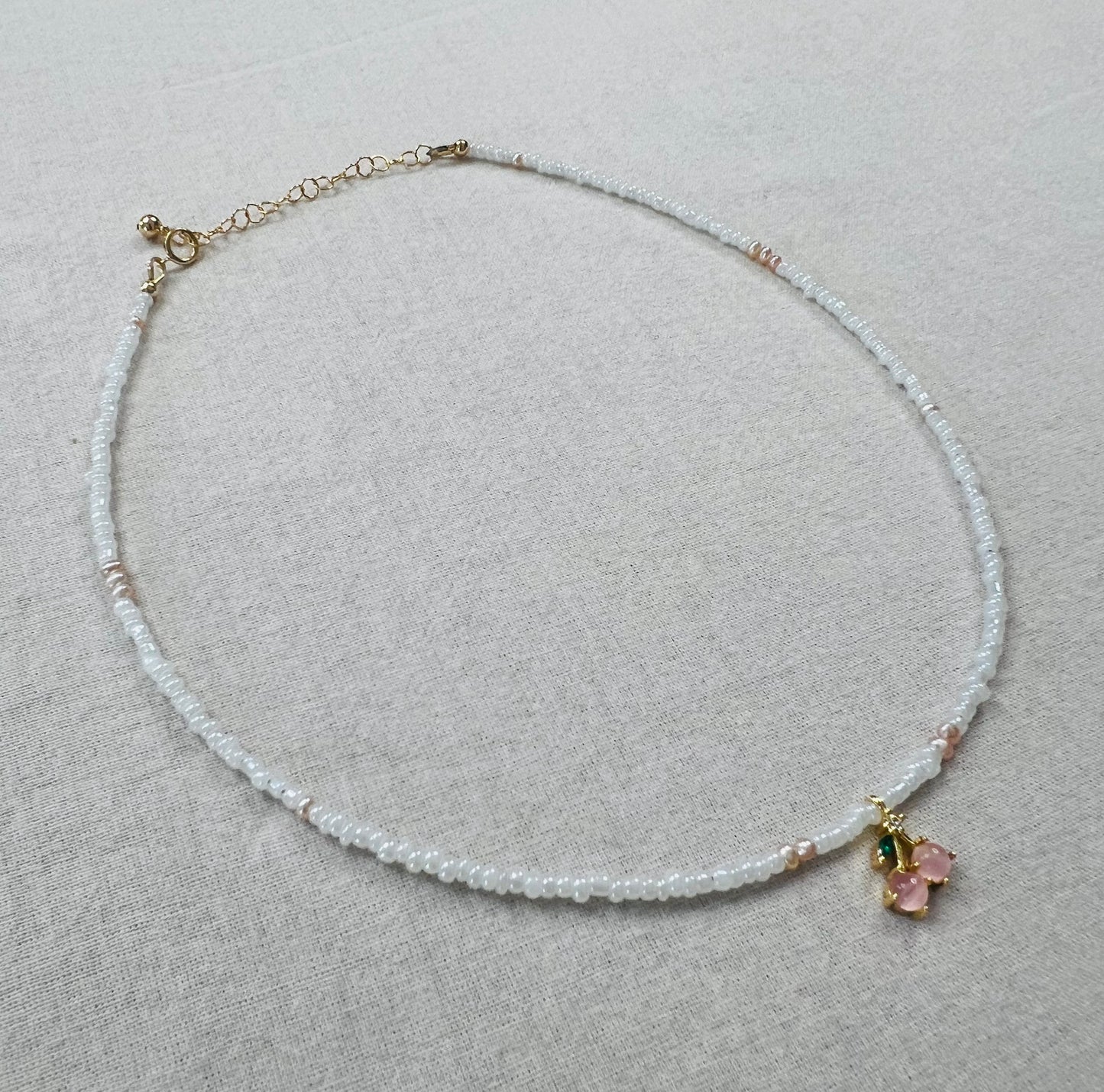 Cherry Charm Dainty Necklace