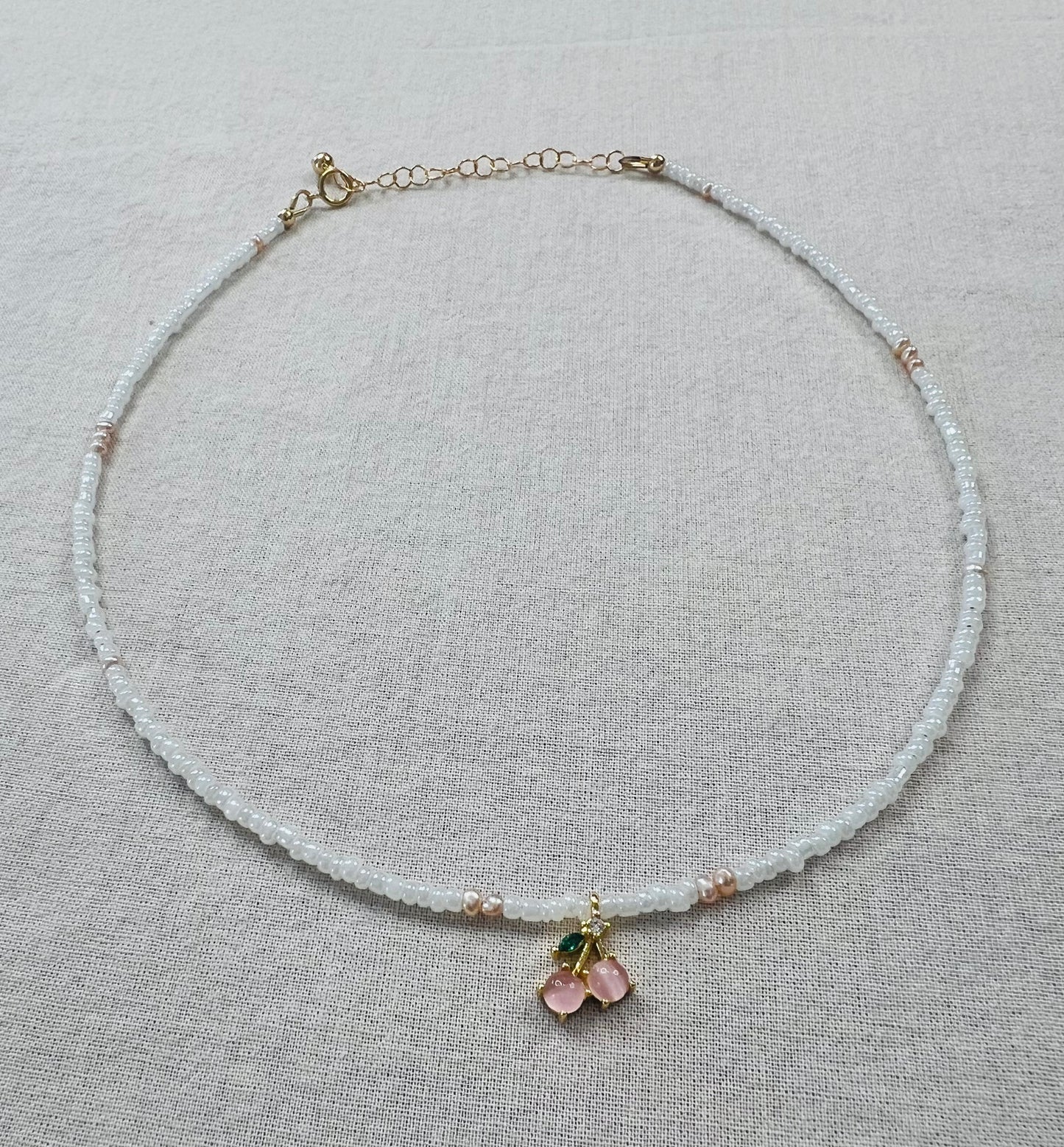 Cherry Charm Dainty Necklace