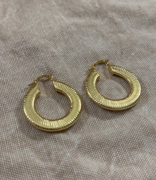 Snake Goldfilled Hoops