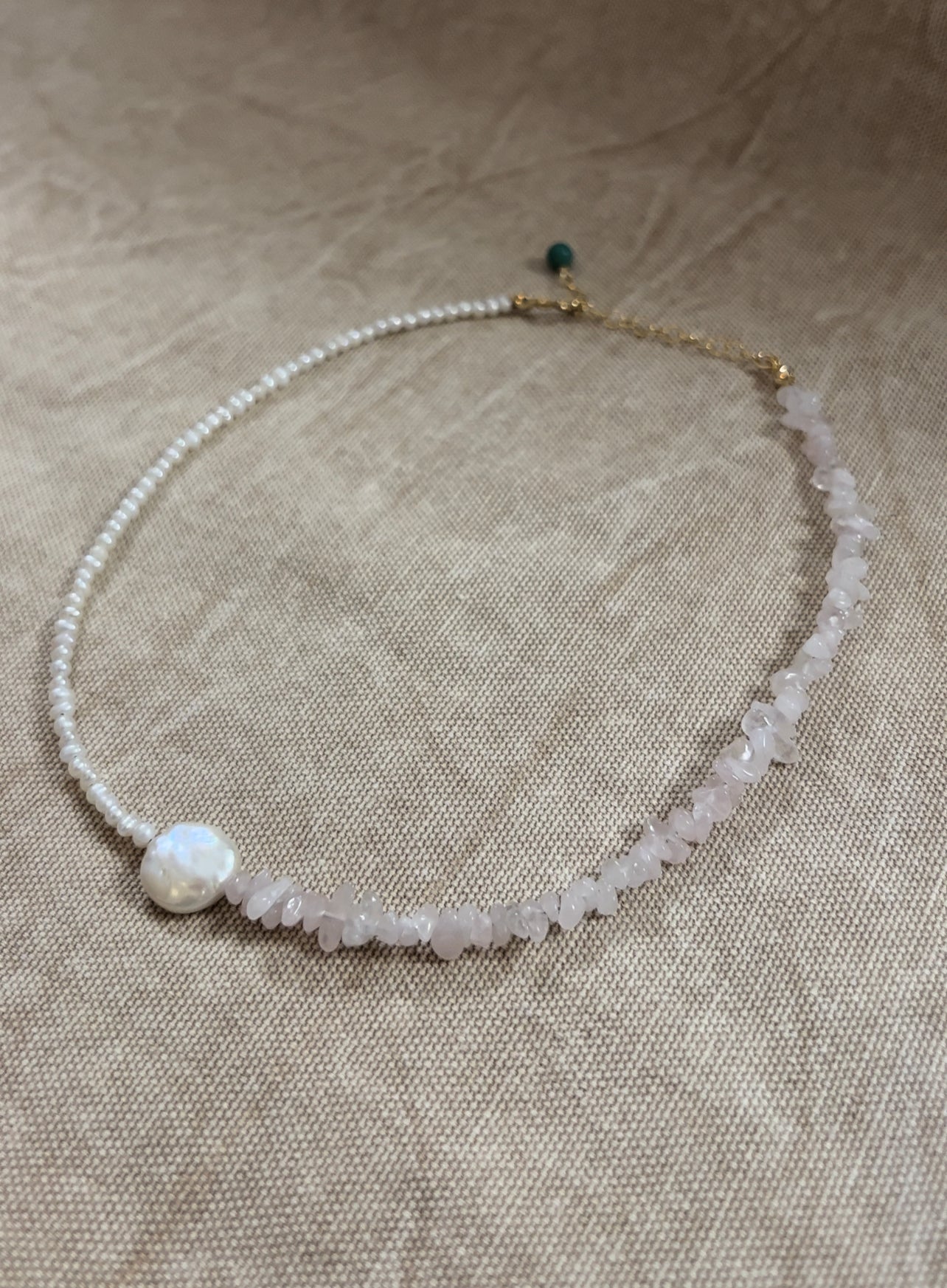 Rose Quartz Choker