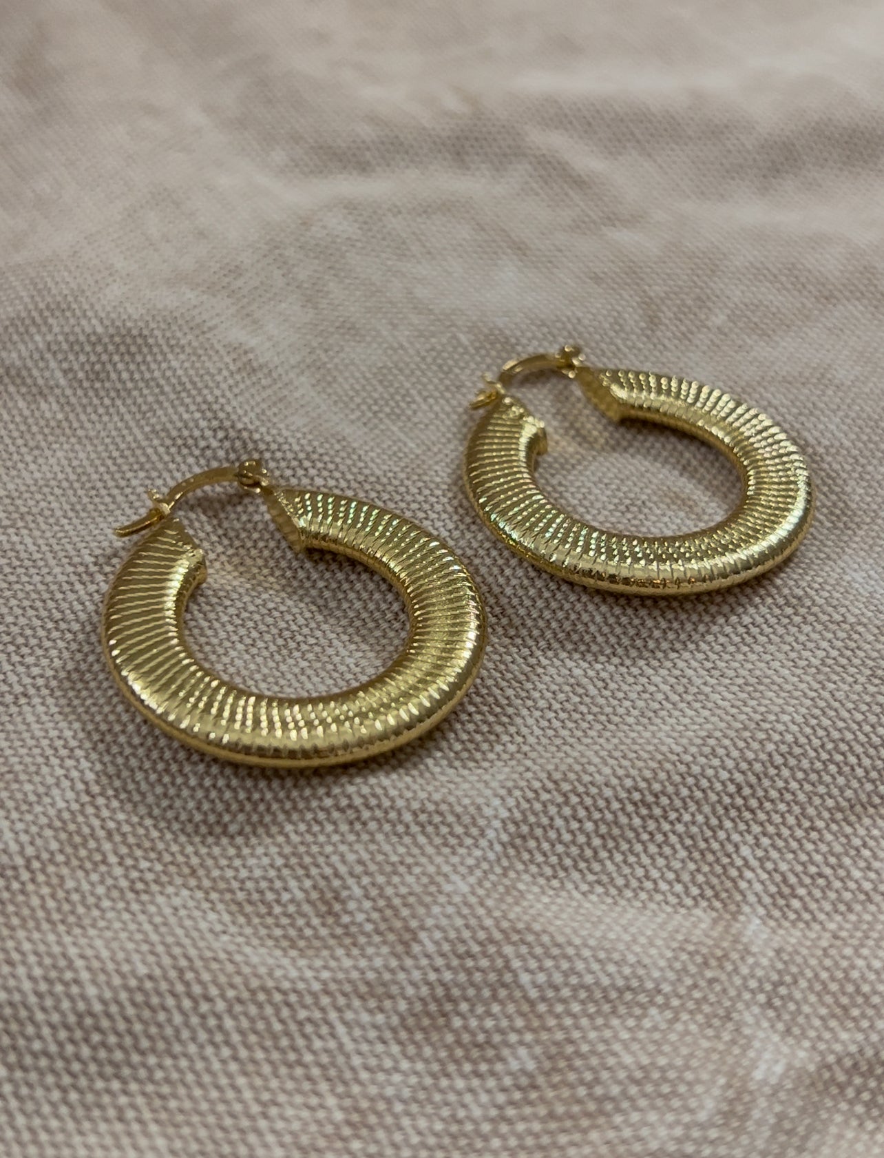 Snake Goldfilled Hoops