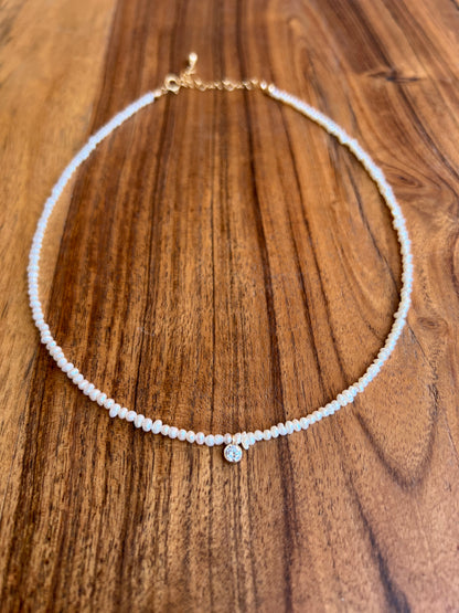 The Sienna Pearl Necklace - White