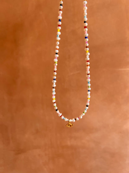 Evil Eye Pearl Necklace